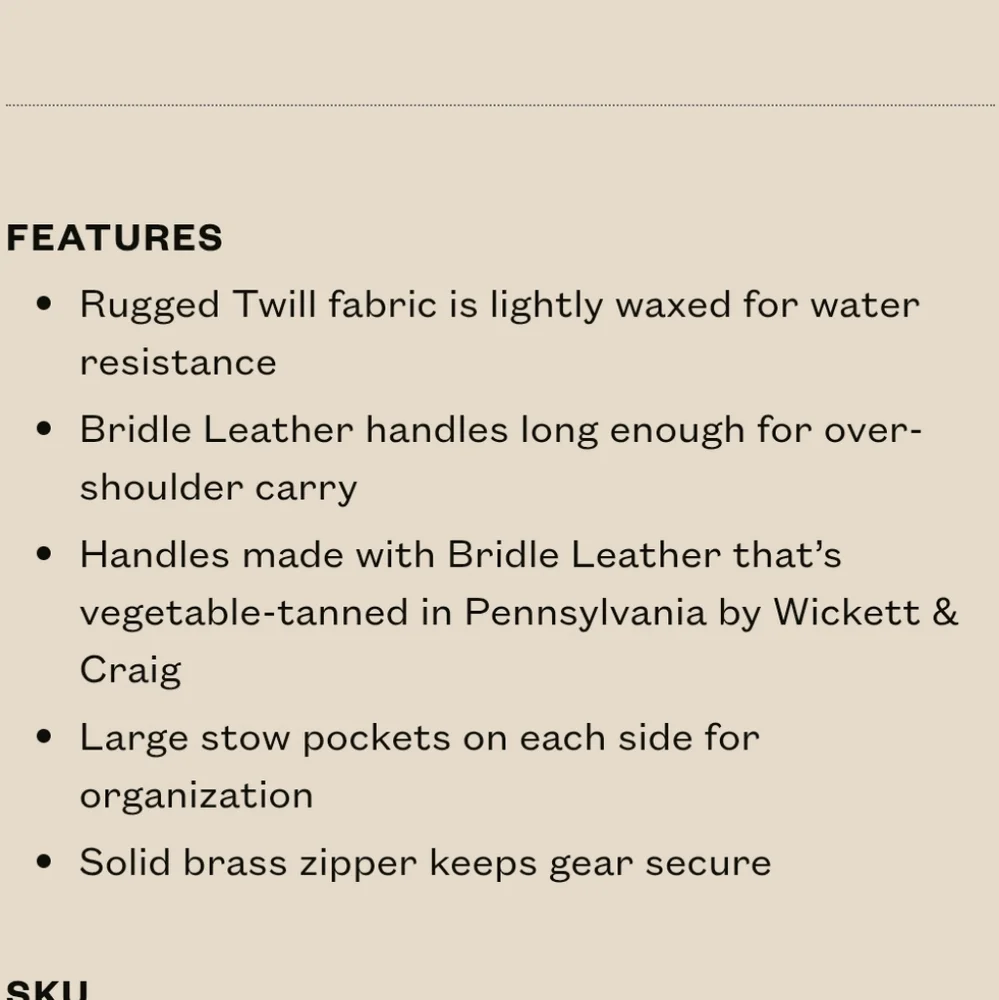 Filson Rugged Twill Zipper Tote Bag - Picture 13 of 14